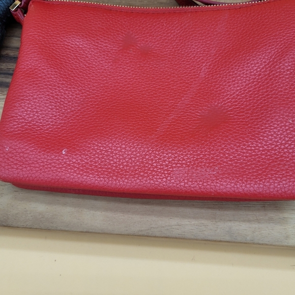 Kate Spade Red Crossbody Bag With Two Black And Red Large Removable Tassles - Picture 4 of 7